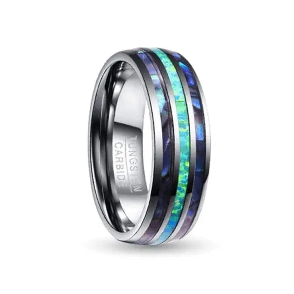 Tungsten Ring for Men online Watch Gear Blue Carbon Fiber Inlaid Wedding Band Promise S