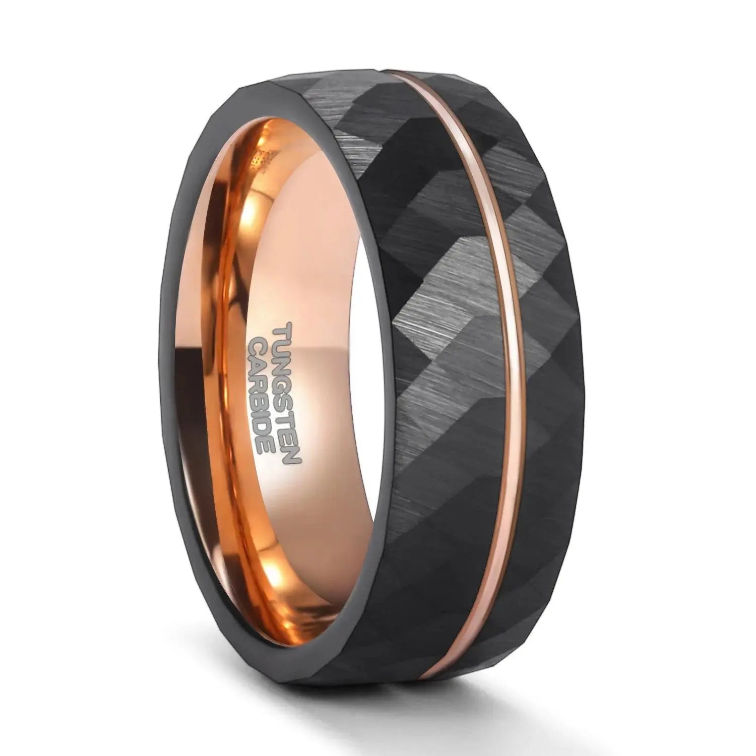 Nebula Hammered Black Tungsten Carbide 13.5