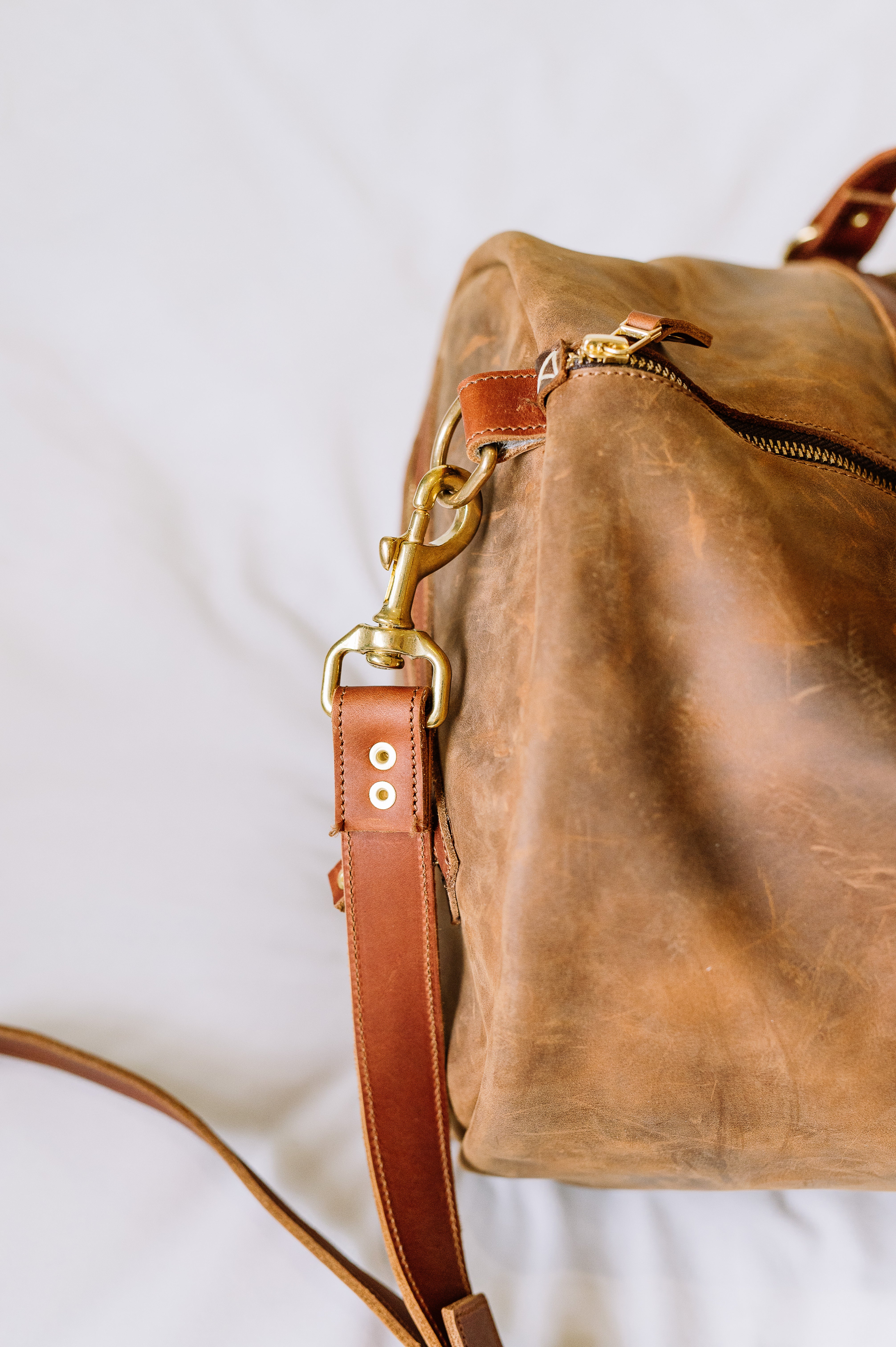 Leather Barrel Bag