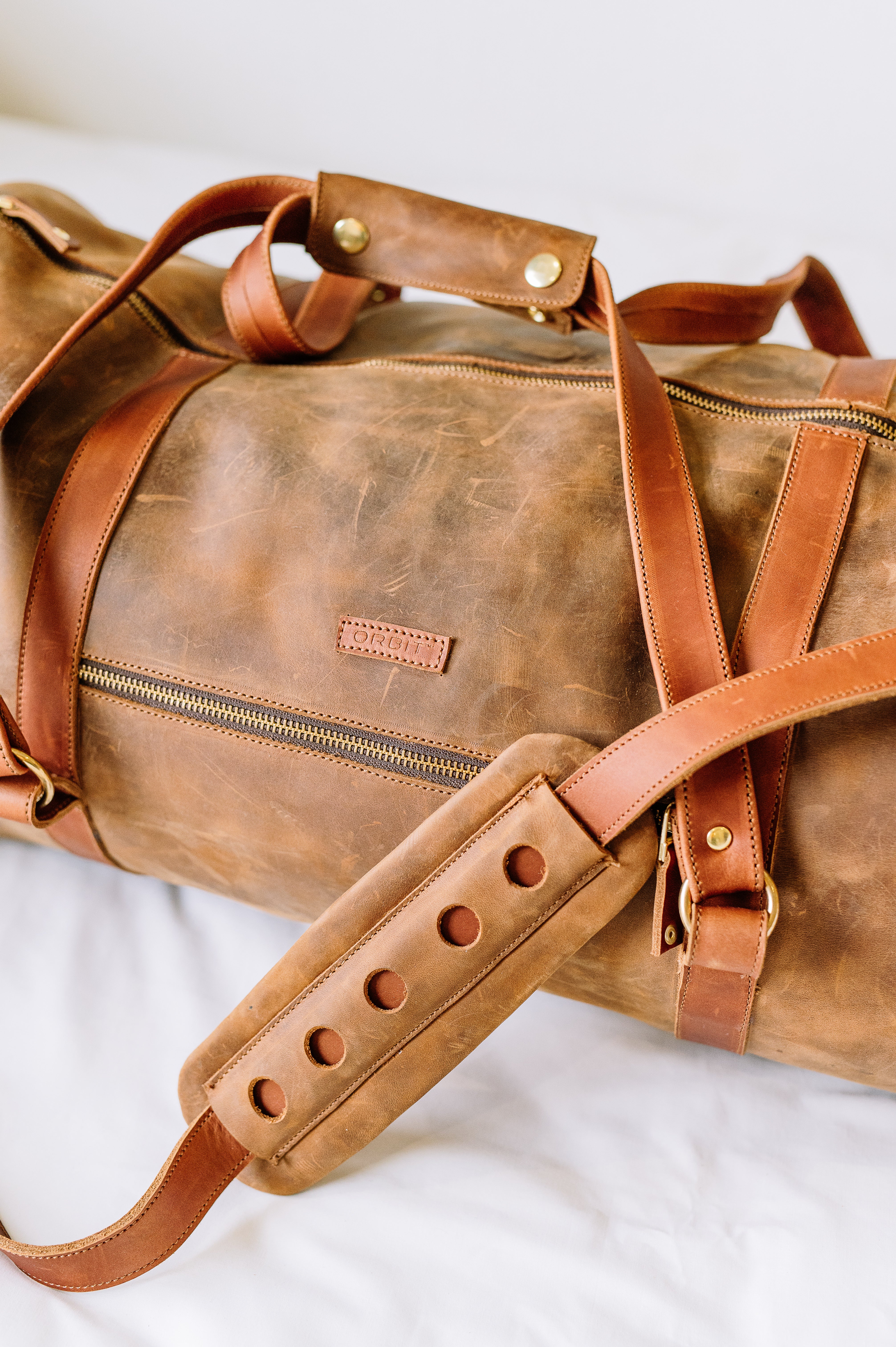 Leather Barrel Bag