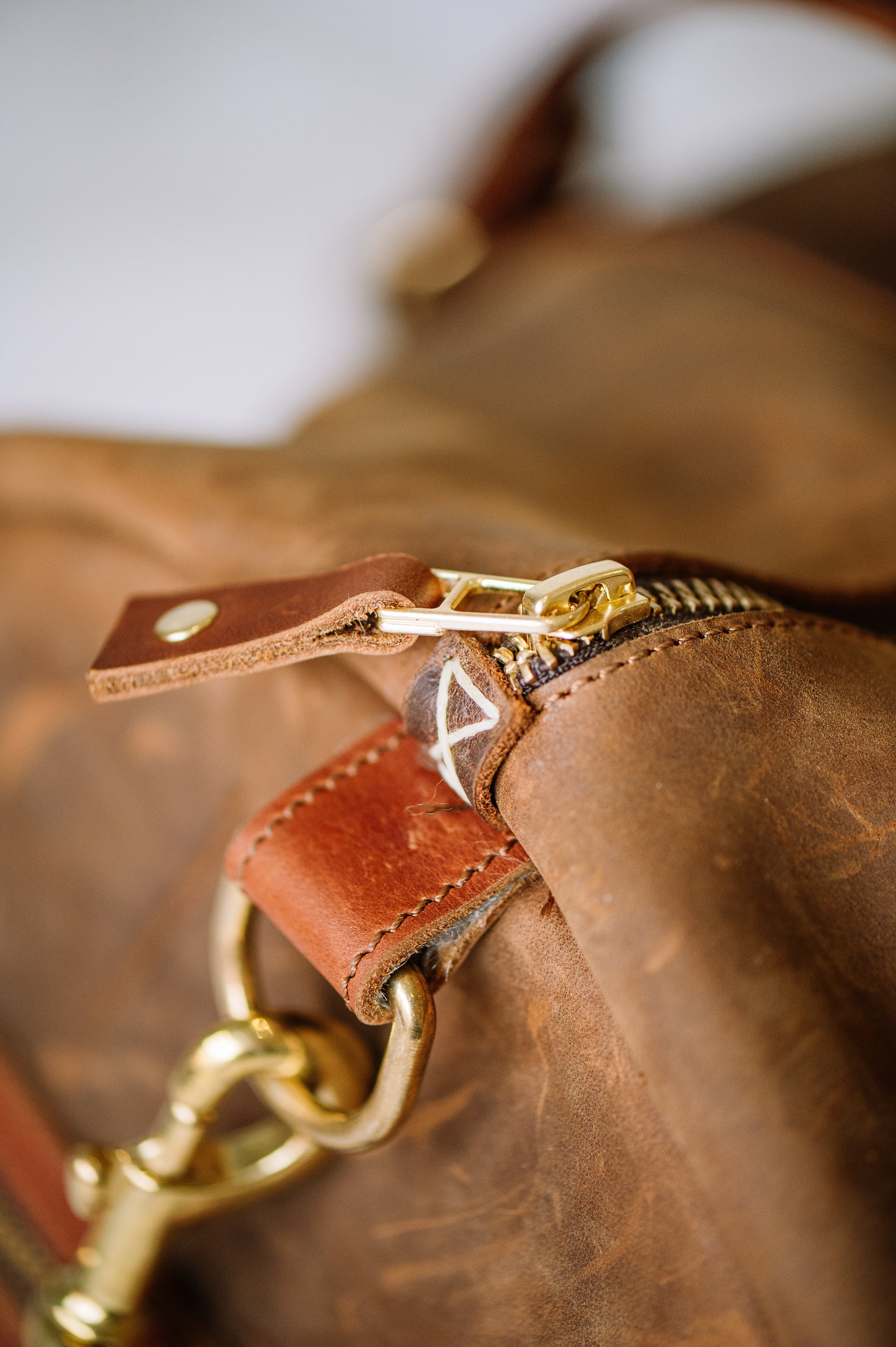 Leather Barrel Bag