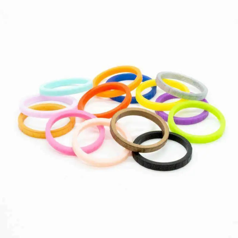 Skinny on sale silicone rings