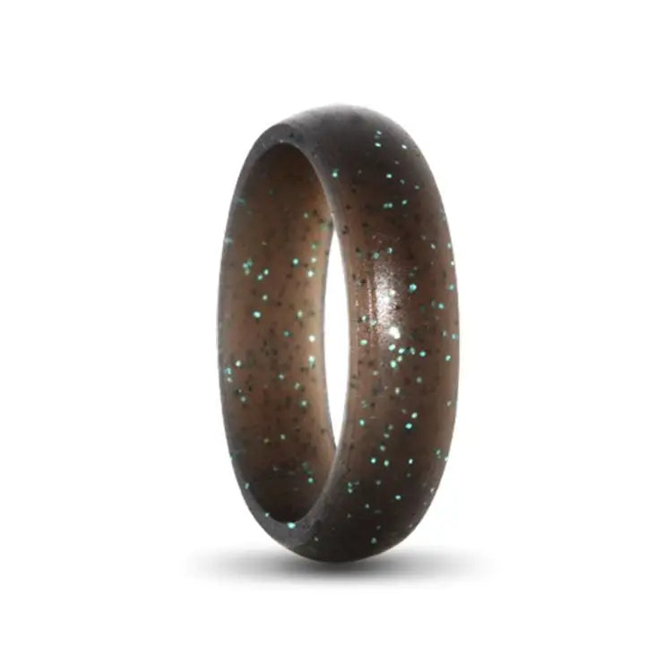 Glitter silicone hot sale wedding ring